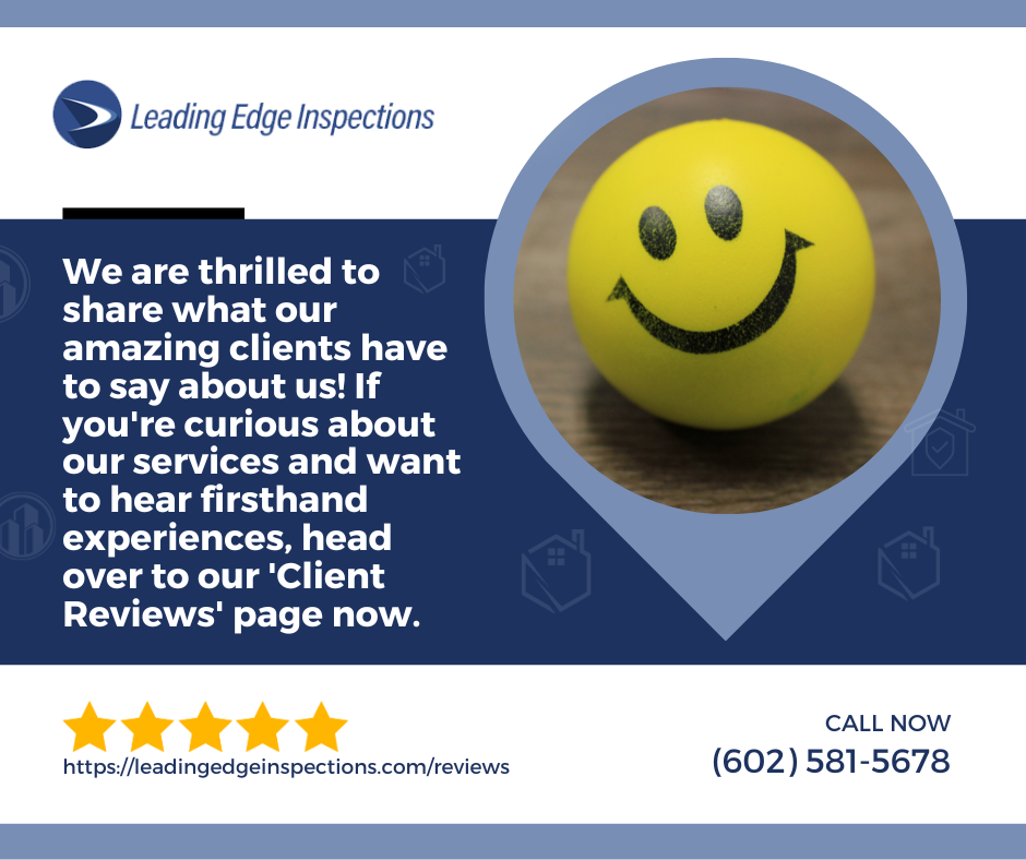 Leading Edge Inspections, LLC Client Review Page Poster